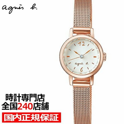 agnes b. アニエスベー marcello マルチェロ ミニ FCSK911 レディース 腕時計 クオーツ メッシュベルト ピンクゴールド 国内正規品 セイコー