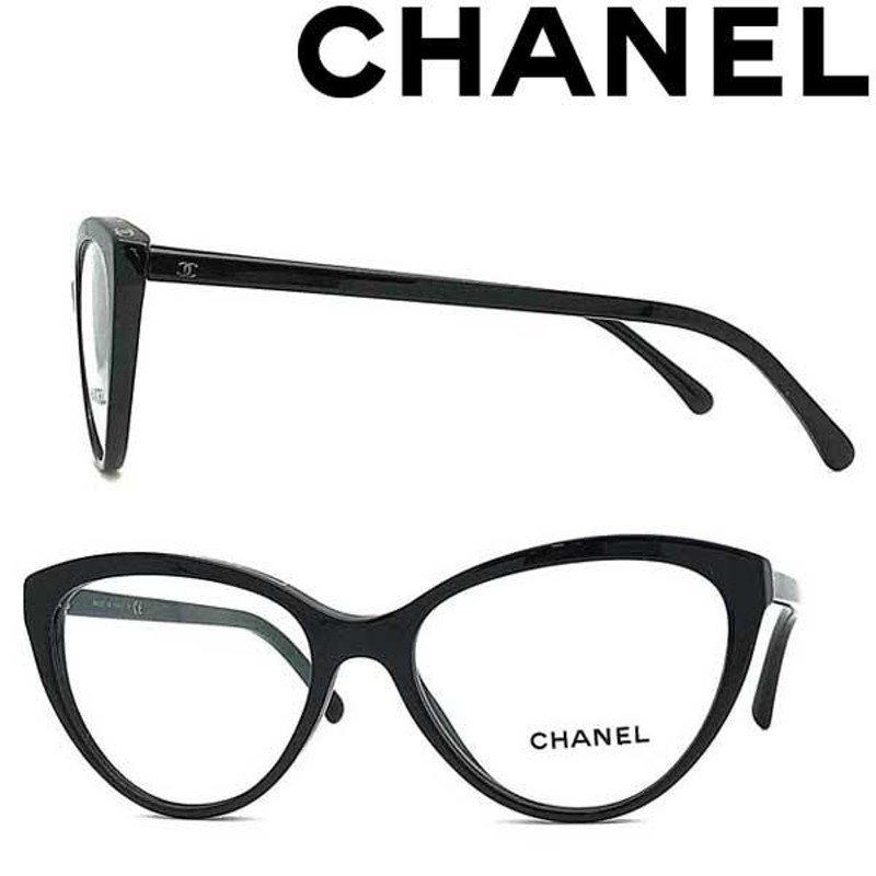 CHANEL シャネル ブランド メガネフレーム ブラック 眼鏡 0CH-3393 ...