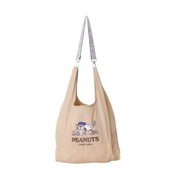 Peanuts史努比2WAY可拆背帶購物袋 Norns Original Design Snoopy & Olaf 手提袋