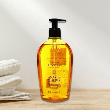 L'OCCITANE 歐舒丹~杏仁極緻柔膚沐浴油(500ml)