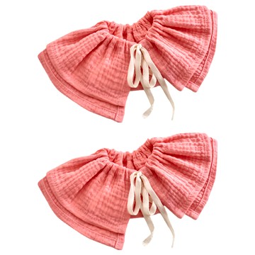 純棉紗布口水巾  西紅  2個