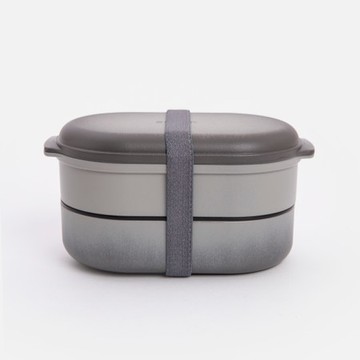 TAKENAKA caston可微波雙層保鮮盒500mL 灰