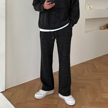 正韓寬鬆羅紋鬆緊休閒長褲 4色 YUPPIE 預購商品 0101