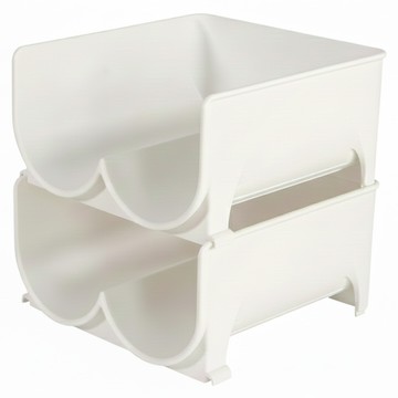 Easy Ssok 瓶罐收納架 白色  20 x 20 x 10cm  2個