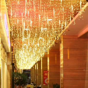 圣誕裝飾燈LED星星燈小彩燈閃燈滿天星瀑布燈窗簾燈網紅冰條燈