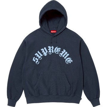 「Doushop」Supreme Printed Arc Hooded Sweatshirt Navy