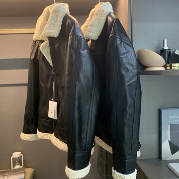 單件3斤好貨加厚羊羔絨皮毛一體皮衣女M-8冬韓版保暖機車服夾克