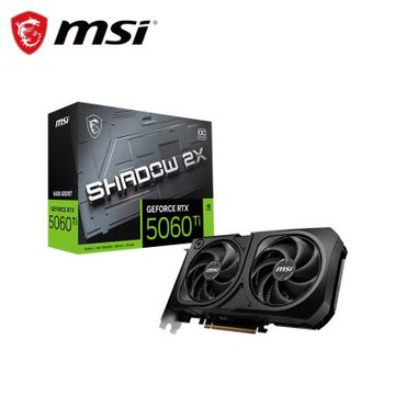 微星 RTX 5060 Ti 16G SHADOW 2X OC PLUS 顯示卡+微星 VIGOR GK50 LOW PROFILE 短軸機械式鍵盤