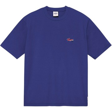 【PARAGRAPH】26SS NO.079 EMB SCRIPT LOGO TEE 短T (寶藍色)
