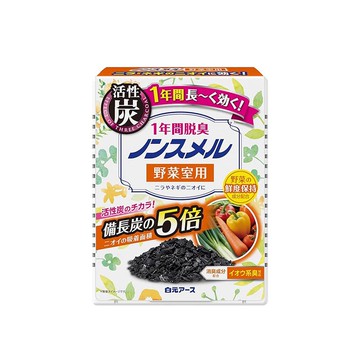 廠商配送 日本製 白元 蔬果室用活性炭冰箱除臭劑 20g