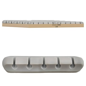 minono 米諾諾 矽膠五孔集線器 9.7 x 2.2 x 1.4cm 12個  白色  1組