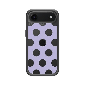iPhone Air Mod NX -邊框背蓋組合 (相機按鈕) 黑 - Pattern Play - 丁香圓點