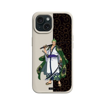 iPhone 15 SolidX 貝殼灰 - 航海王 One Piece - 和之國系列-索隆十郎