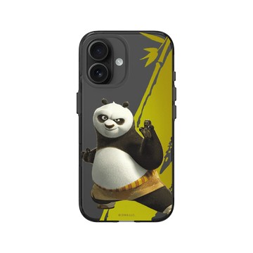 iPhone 16 Clear (相機按鈕) 酷墨灰 - Kung Fu Panda - 阿波