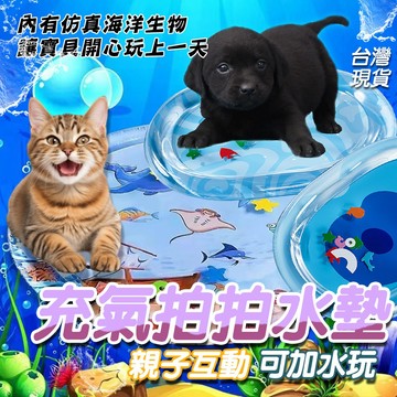 充氣拍拍水墊 寵物注水水墊 水波紋 海底世界 爬行水墊 遊戲墊  寵物冰墊  寵物睡墊 寵物玩具 寵物互動