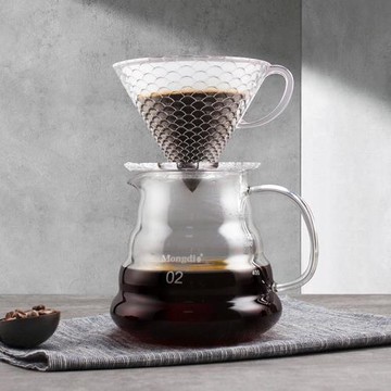 啡憶魚鱗過濾杯家用手沖咖啡濾杯v60滴漏式手沖咖啡壺濾紙過濾器