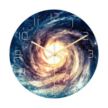 CC018 宇宙星空掛鐘 亞克力材質靜音機芯臥室客廳裝飾時鐘時空
