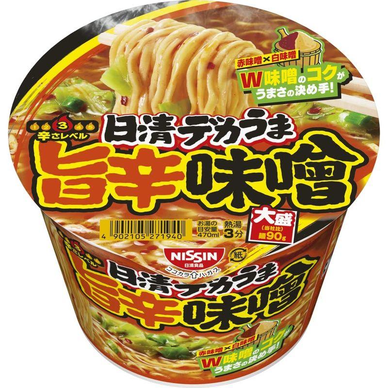 日清食品 日清デカうま 旨辛味噌 106g×12個