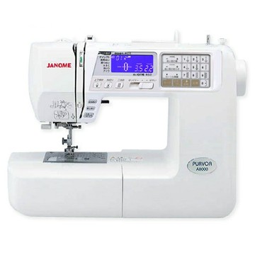 【松芝拼布坊】Janome 車樂美 電腦型縫紉機 A8000 日/英/數、反轉記憶、自動切線、雙針、七片送布齒