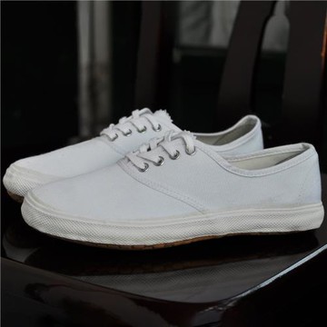 上海飛躍小白鞋男女同款布鞋運動鞋輕便透氣晨練武術鞋工作帆布鞋