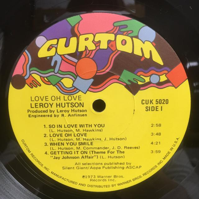 LEROY HUTSON   LOVE OH LOVE (US盤)