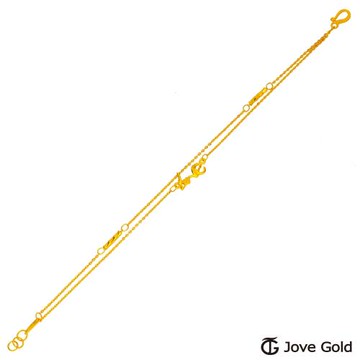 JoveGold漾金飾 樂芙黃金手鍊