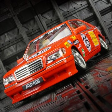 金麗方1901-401仿真虎頭奔W140 S320改裝版合金車模低趴寬體汽車