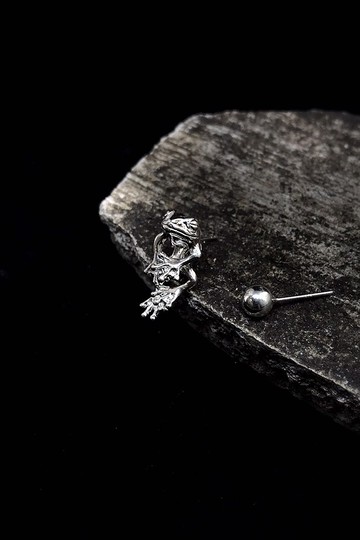 生物學/Anura無尾目  925純銀耳環