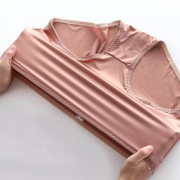 3條裝大碼內褲女胖mm200斤高腰無痕寬松舒適絲滑料女士緞面短褲頭