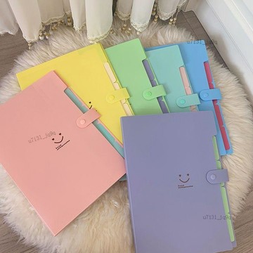 學生多層文件夾A4試卷袋資料夾講義收納冊檔案分類整理風琴包辦公