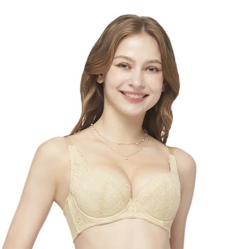 【Swear 思薇爾】 夏夜星夢系列B-F罩蕾絲包覆女內衣(淺棕膚)