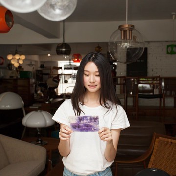 林葆靈 / Snowy Time Square in Purple - 明信片