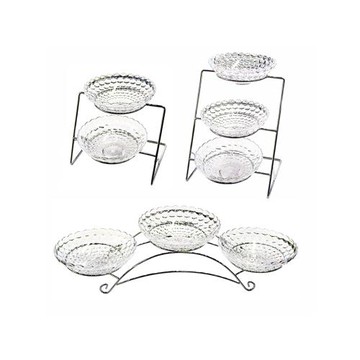 酒店早餐器皿自助餐臺食物展示架小菜咸菜沙拉涼菜架子多層水果盤