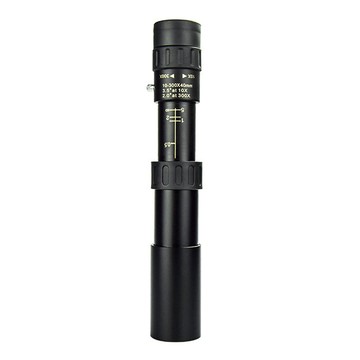 Kkmoon 10-300 × 40 變焦單筒高清 Bak4 棱鏡單筒伸縮望遠鏡, 帶掛繩手提箱, 用於旅行鳥