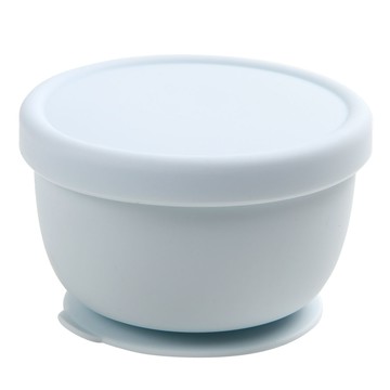 Dailylike Bon Bon 矽膠吸盤學習碗  天藍色  1個