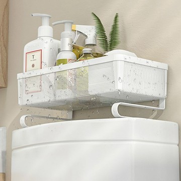 🚀新品優惠 馬桶上方置物架衛生間免打孔水箱收納架新款馬桶邊置物架放衛生紙 10・28