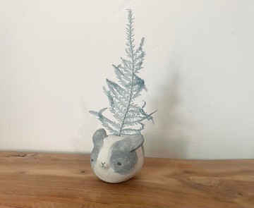 Kumaco小花插/精油座_陶兔兔_道奇兔賓士兔