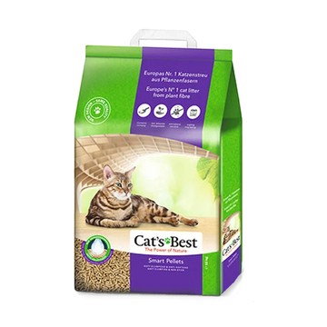 毛豆寵物德國凱優 cat's best 無塵凝結木屑砂 貓砂 紫標 20l