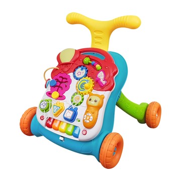 三合一音樂助步車  益智玩具  聲光效果  綠色  1個