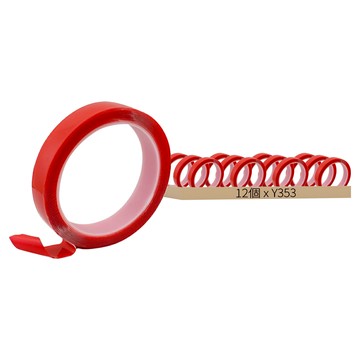 透明壓克力雙面膠 Set 12個 Y353 10cm x 1cm 超強型  透明  1組