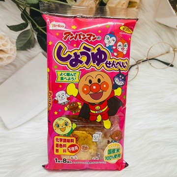 日本 Befco 栗山 麵包超人 醬油仙貝 醬油米果 40g  不使用～化學調味料 著色料 香料｜全店$199免運