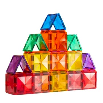 mideer 多彩透光磁力片補充包 3歲以上 20片  暖色  1盒