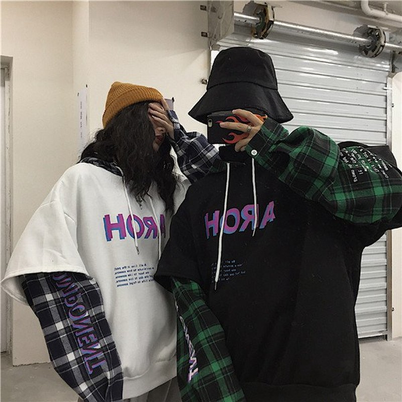 韓国 スタイル ストリート スケーター ステージ衣装 ダンス衣装 Hiphop ロゴ 重ね着風 ヴィンテージ パーカー レディース 原宿 個性派 トップス 通販 Lineポイント最大0 5 Get Lineショッピング