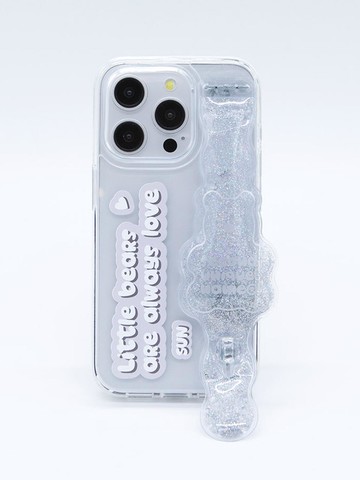 SUN CASE TUBE BEAR PHONE CASE [SILVER]