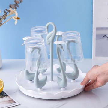 杯子置物架水杯掛架家用水壺杯架收納架瀝水杯架瀝水盤玻璃杯架子