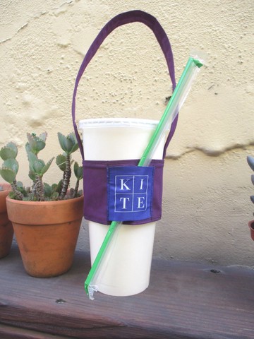 小風箏-環保杯套-紫槿