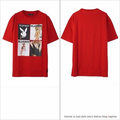 ガールプリントTシャツ メンズ PLAYBOY プレイボーイ ブランド