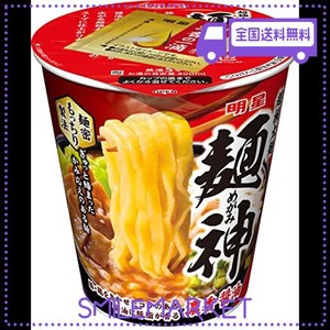 明星 麺神カップ 濃香醤油 100G×12個