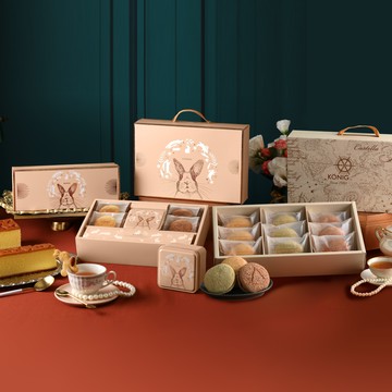 【開運甜點1+1】法式洋果子禮盒+Love 兔 U 杯緣子鐵盒組