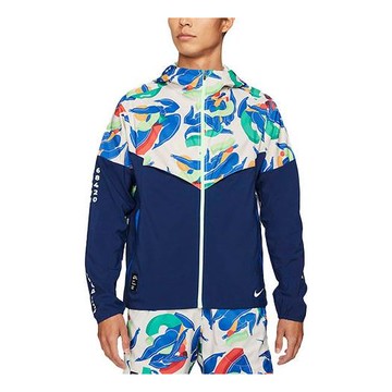 Nike x Kelly Anna London Jointly Signed Windrunner A.I.R. Causual Sports Running Jacket Coat Male Blue